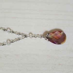 Vintage Avon Teardrop Pendant Necklace